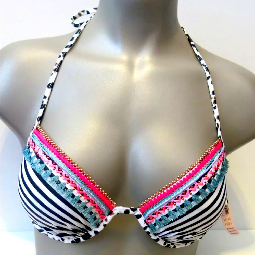 VS - NWOT Bra Halter Style Bikini Top 34D